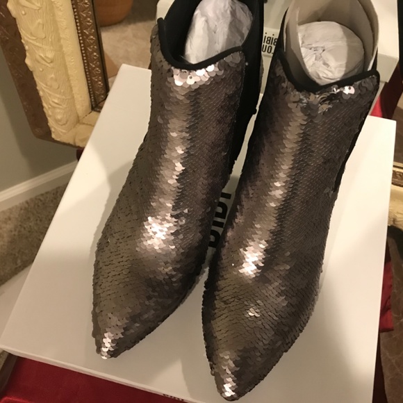 Bibi Lou Sequin Ankle Boots - Picture 4 of 5
